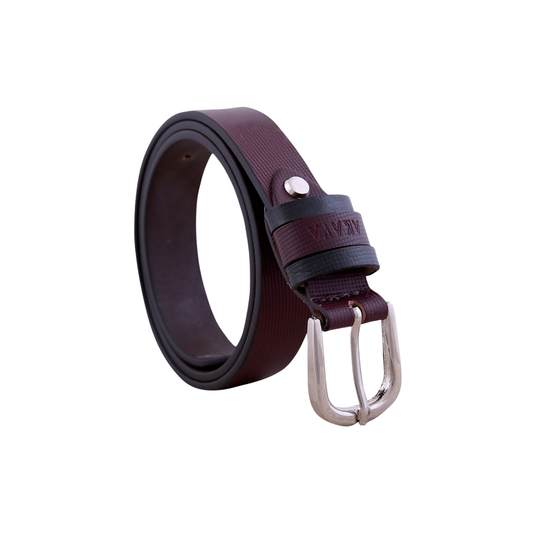 AKAVA Luxurious Cherry Stippled Natural Full Grain Leather Belt with Tang Closure | WB1156 |Style with Formal and Casual wear