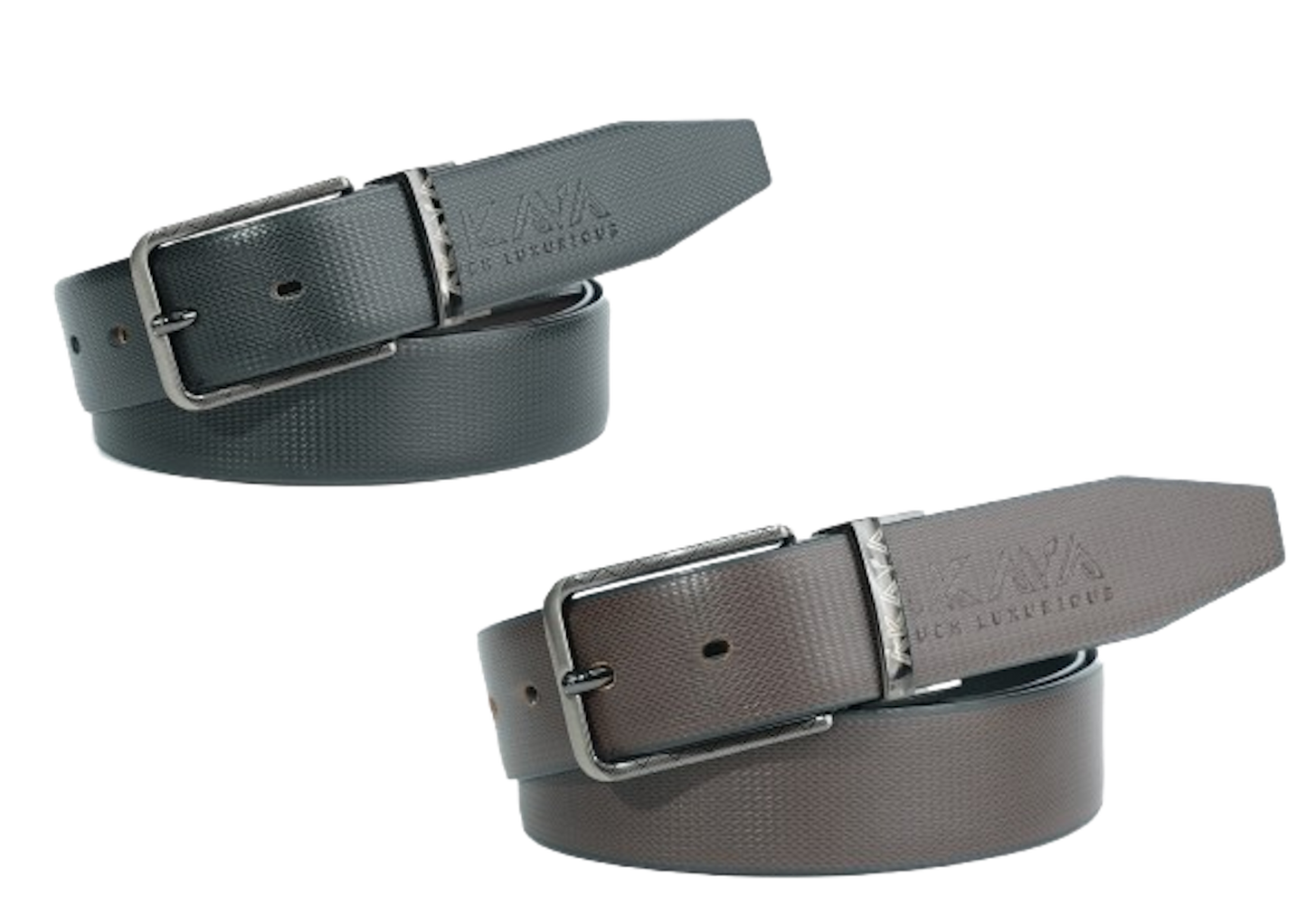 AKAVA Luxurious Vegan Leather Reversible Belt - RTD Black/Brown