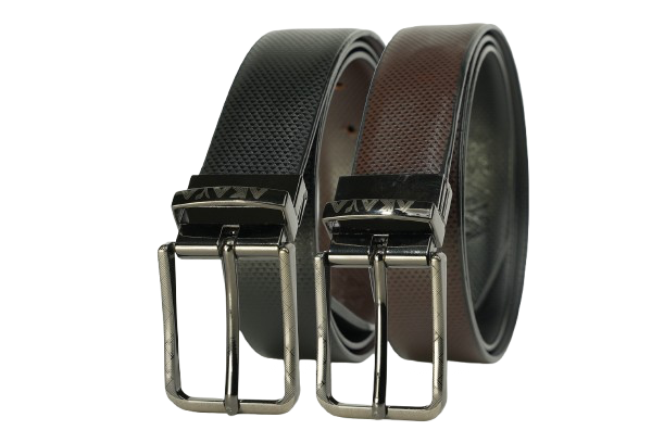 AKAVA Luxurious Vegan Leather Reversible Belt - Tryst Black/Brown
