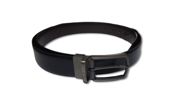 AKAVA Luxurious Vegan Leather Reversible Belt - SECCOD PN02 Black/Brown