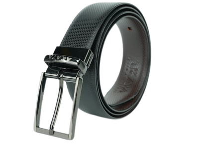 AKAVA Luxurious Vegan Leather Reversible Belt - Tryst Black/Brown