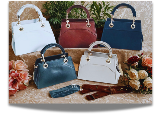 Costiva Premium Structured PU Leather Handbag | Assorted Color | One Product