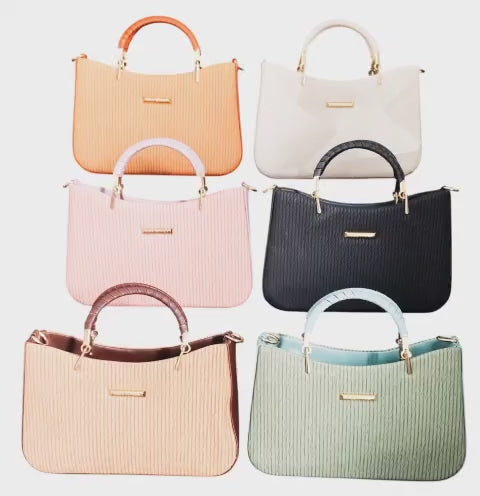 Costiva Elegant Textured Handbag – Premium PU Leather | Assorted Color| One Product